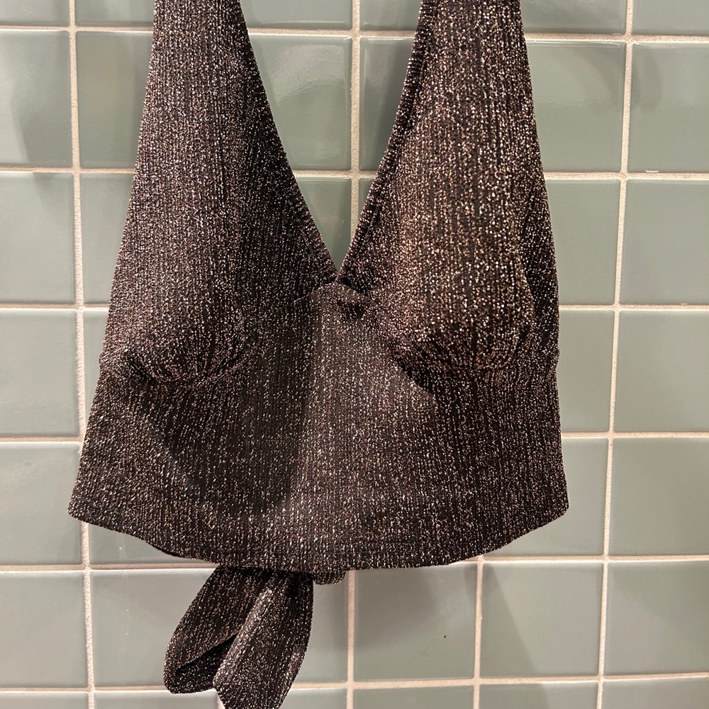 Sparkly halter top perfect for fun ocassions